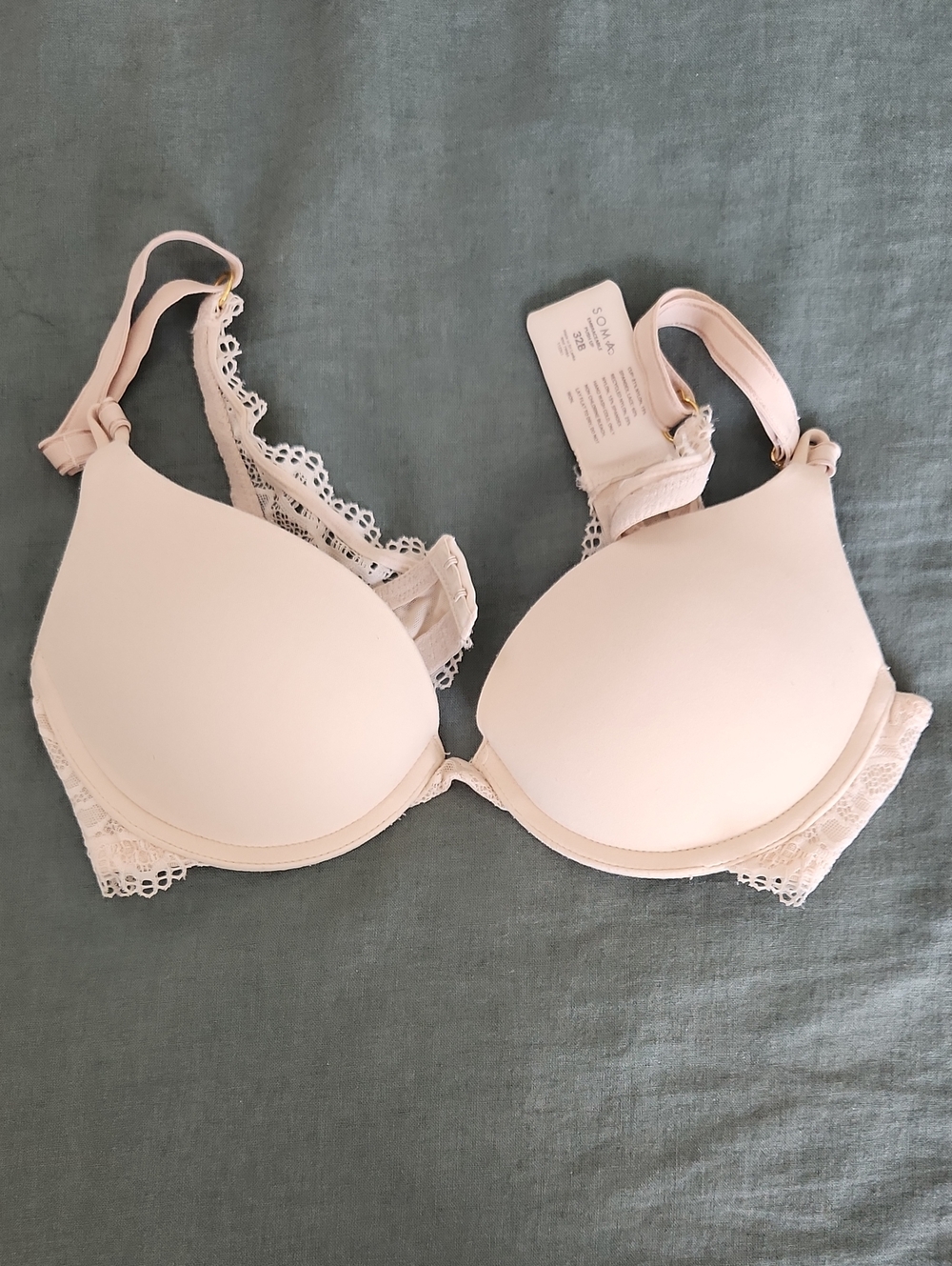 Women’s Soma Lace-Trim Push Up Bra - Light Blush